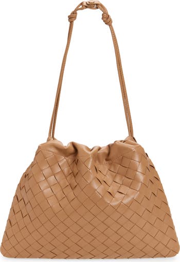 Bottega Veneta Medium Dustbag Intrecciato Leather Shoulder