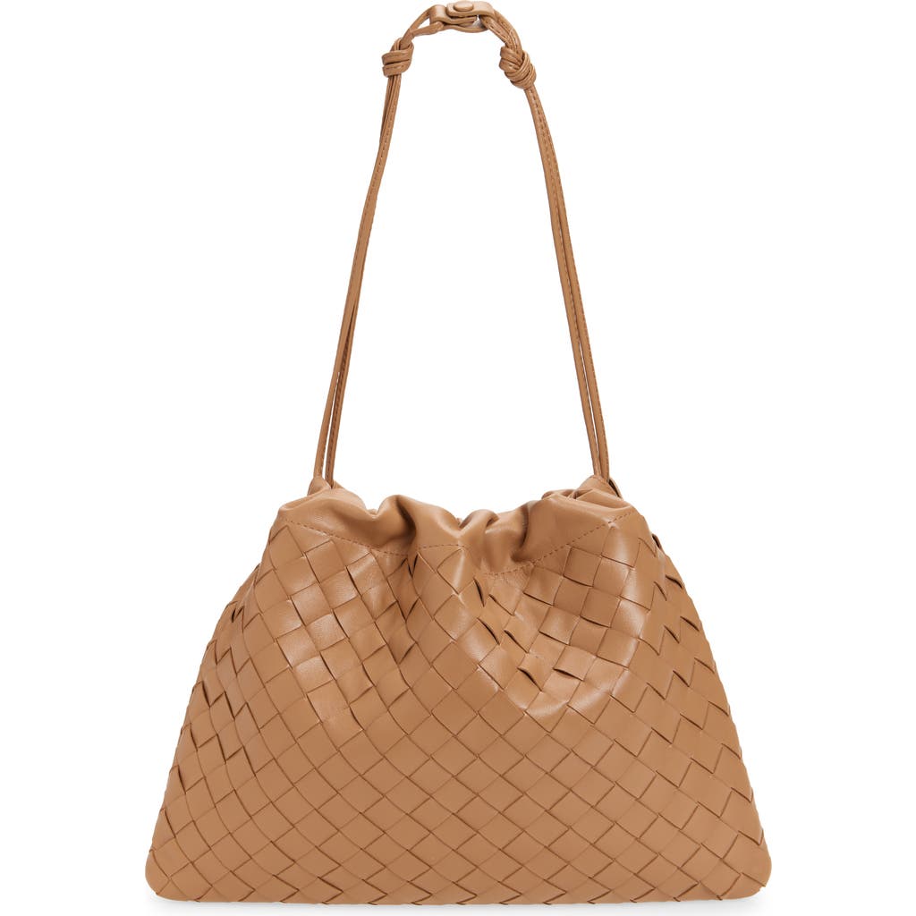 Bottega Veneta Medium Dustbag Intrecciato Leather Shoulder Bag