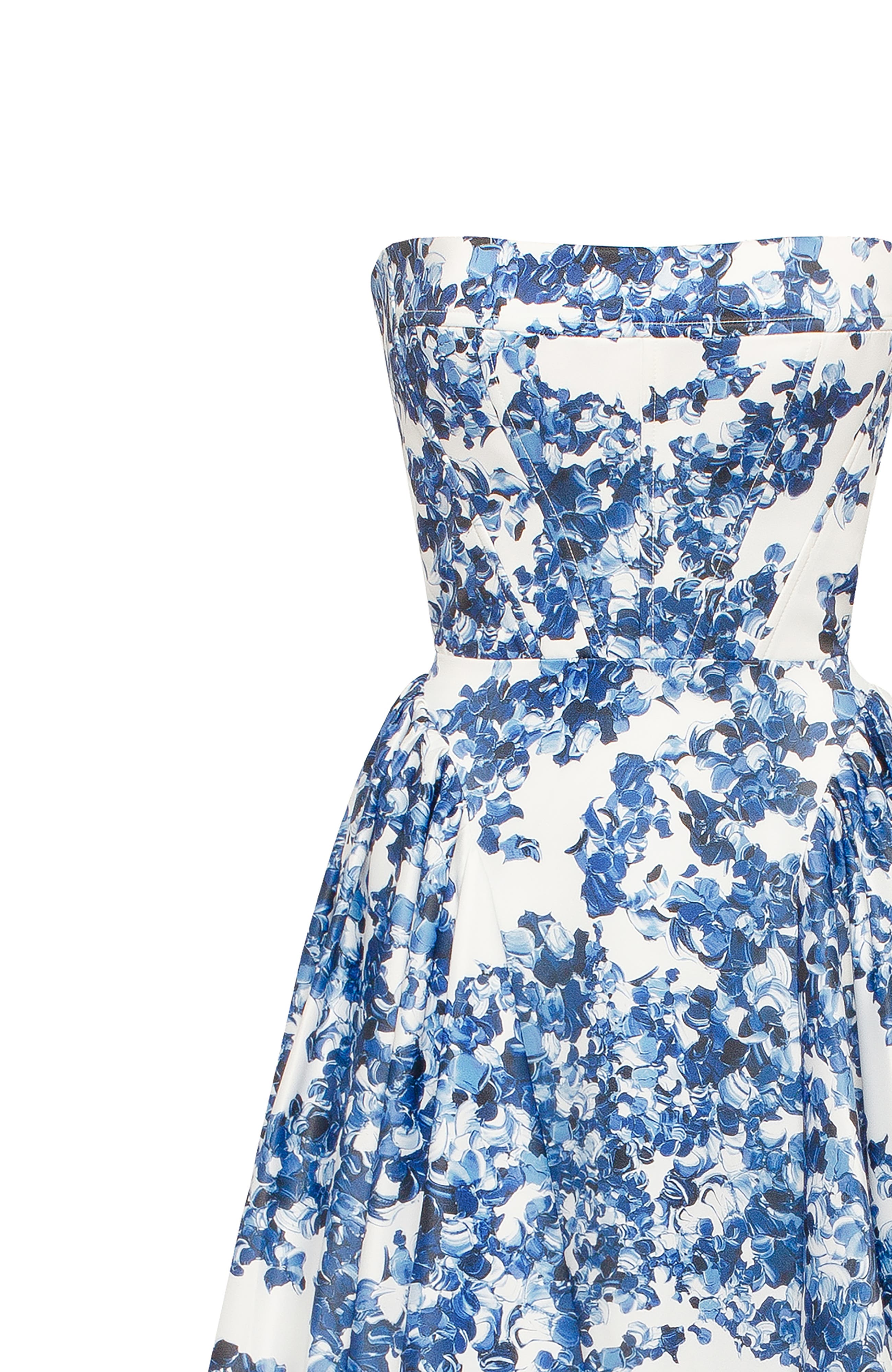 blue hydrangea maxi princess dress RAVISHING BLUE HYDRANGEA CORSET MAXI DRESS
