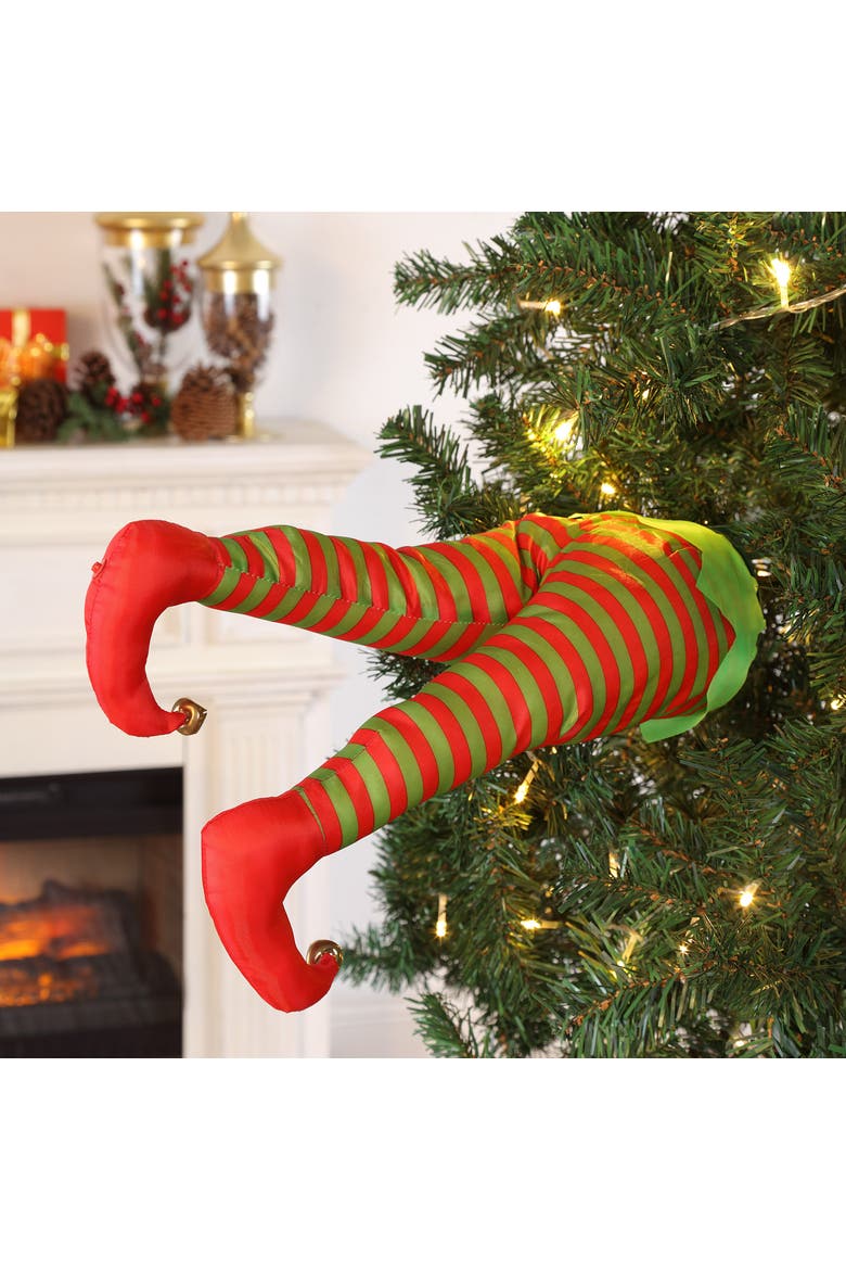 16 in. Animated Elf Leg Kickers, Alternate, color, Multicolor