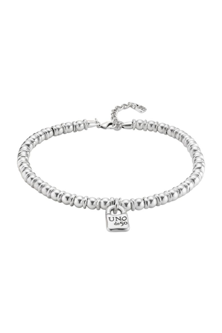 The Padlock Necklace, Alternate, color, Silver