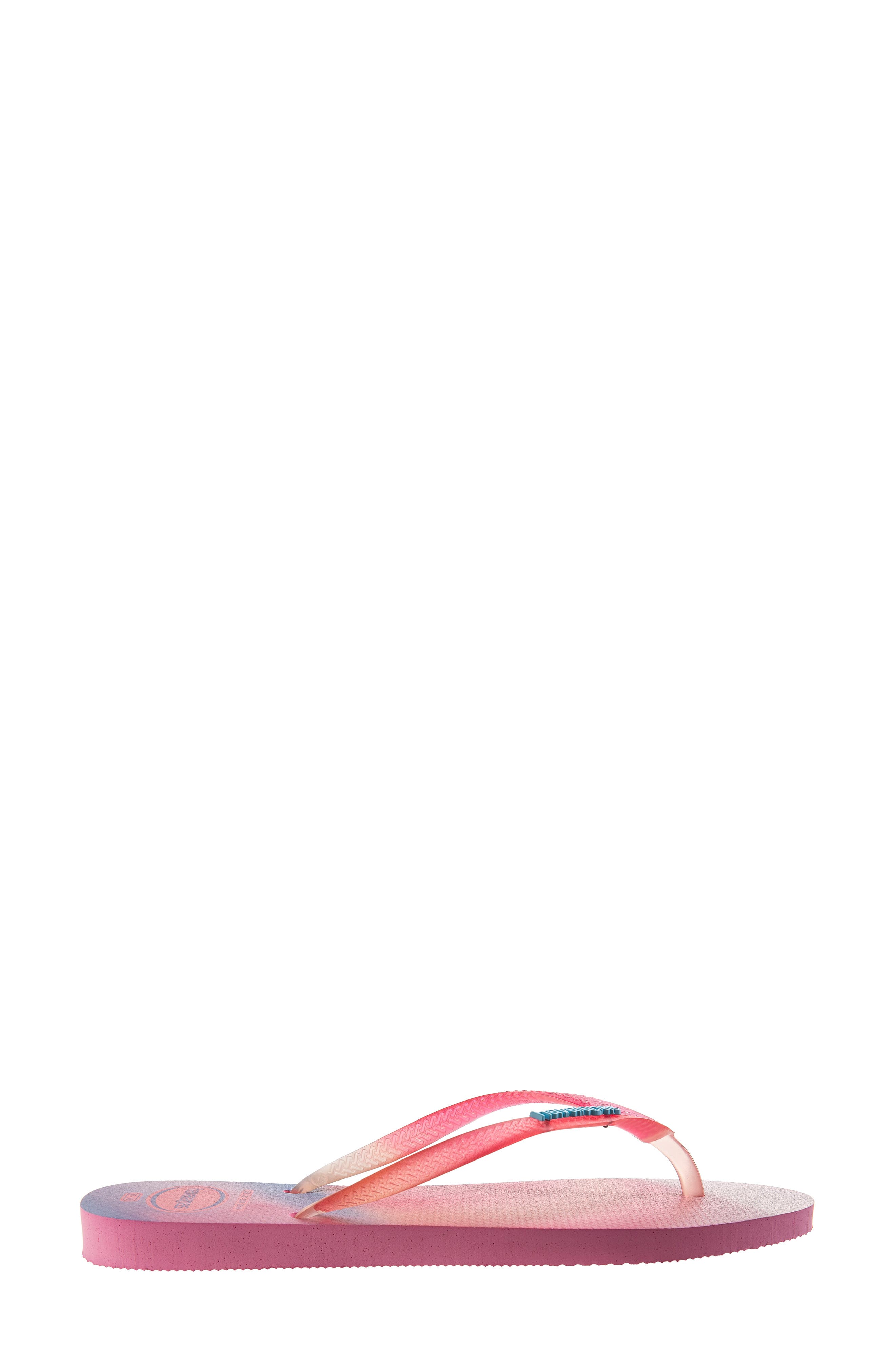 Havaianas Slim Metallic Rainbow Flip Flop, Alternate, color, 