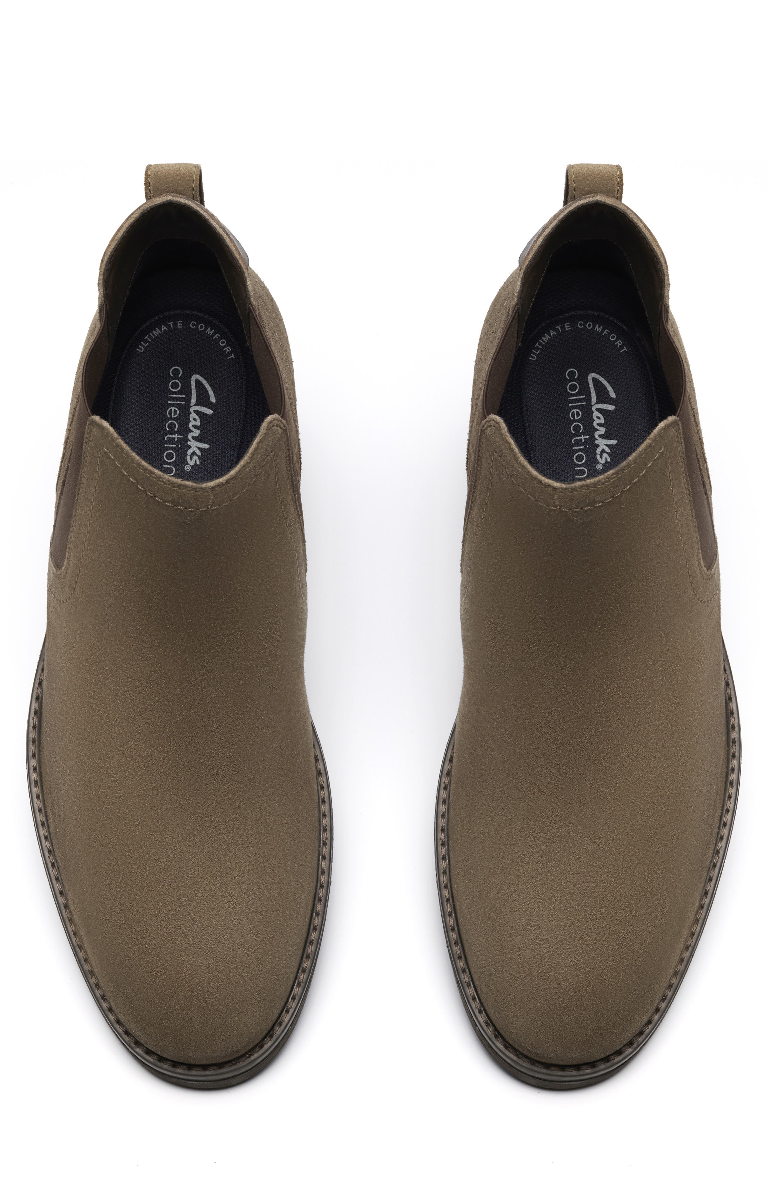 Clarks<sup>®</sup> Emmett Chelsea Boot, Alternate, color, Stone Suede