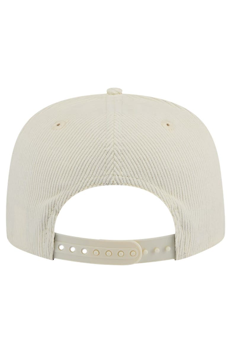 New Era Men's New Era Cream Alabama Crimson Tide Throwback Golfer Corduroy Snapback Hat, Alternate, color,