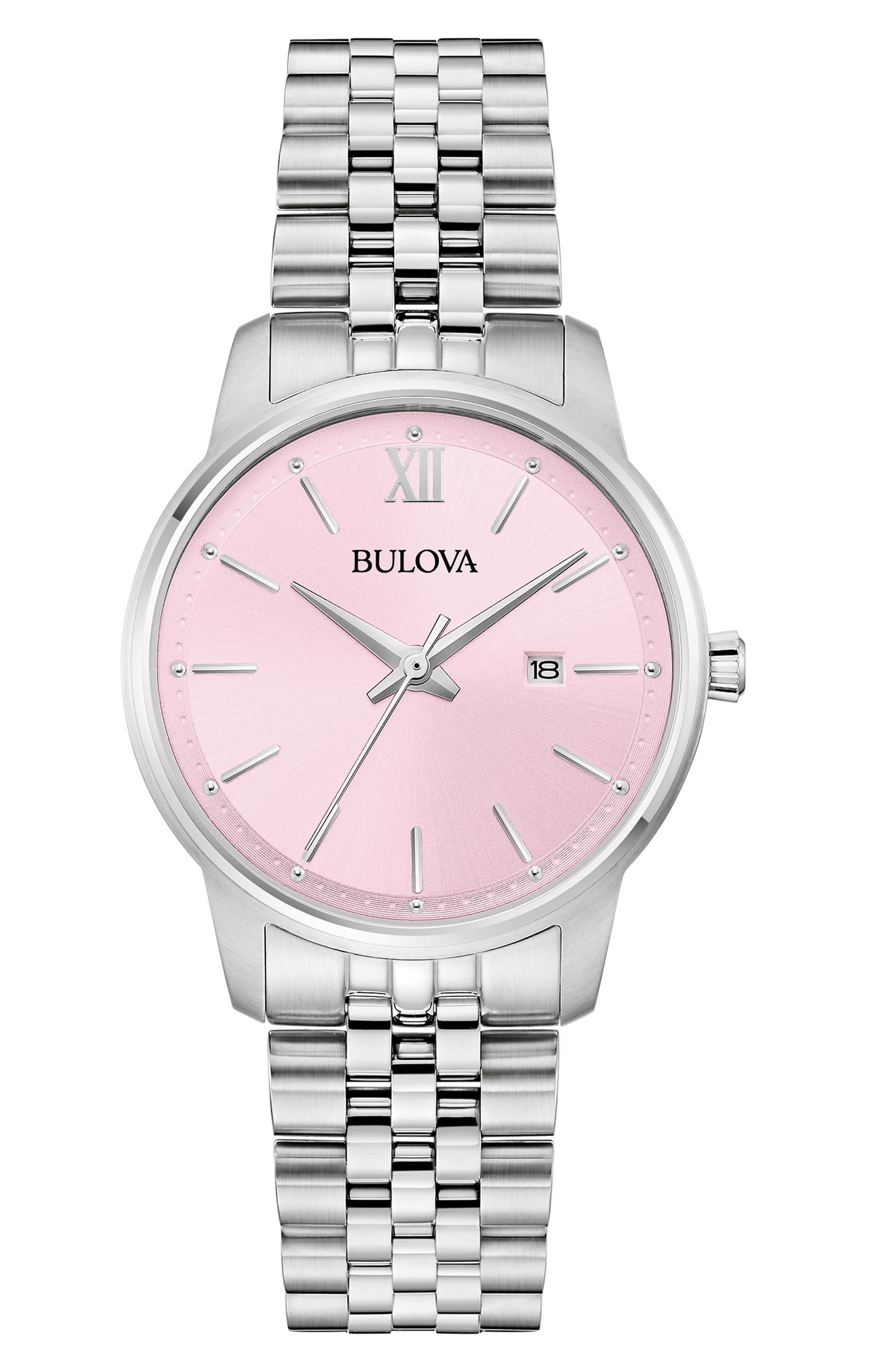 Stainless Steel Bracelet Watch, 41mm