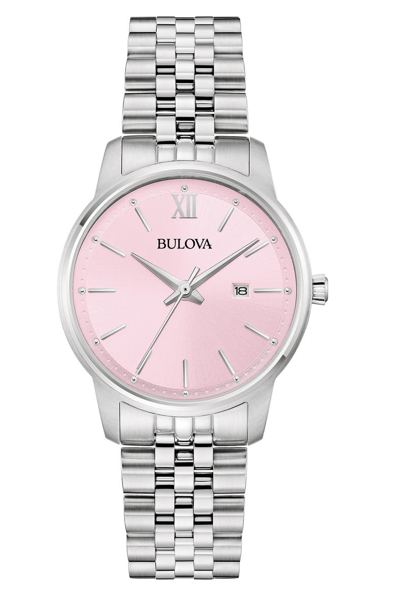 Stainless Steel Bracelet Watch, 41mm, Main, color, SILVER