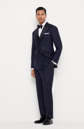 Tuxedo with one-and-a-half-breasted jacket
