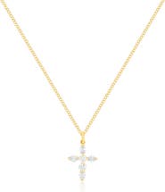 EF Collection Diamond Cross Pendant Necklace