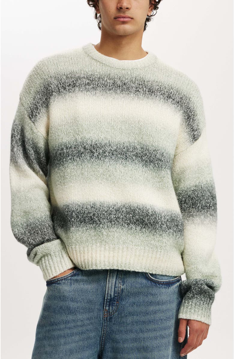 Cotton On Men
s Ombre Crew Knit, Main, color,