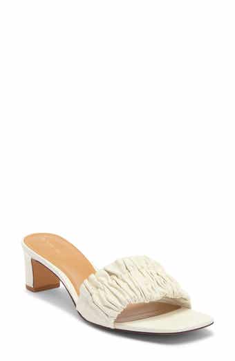 Reformation Shereen Ruched Slide Sandal
