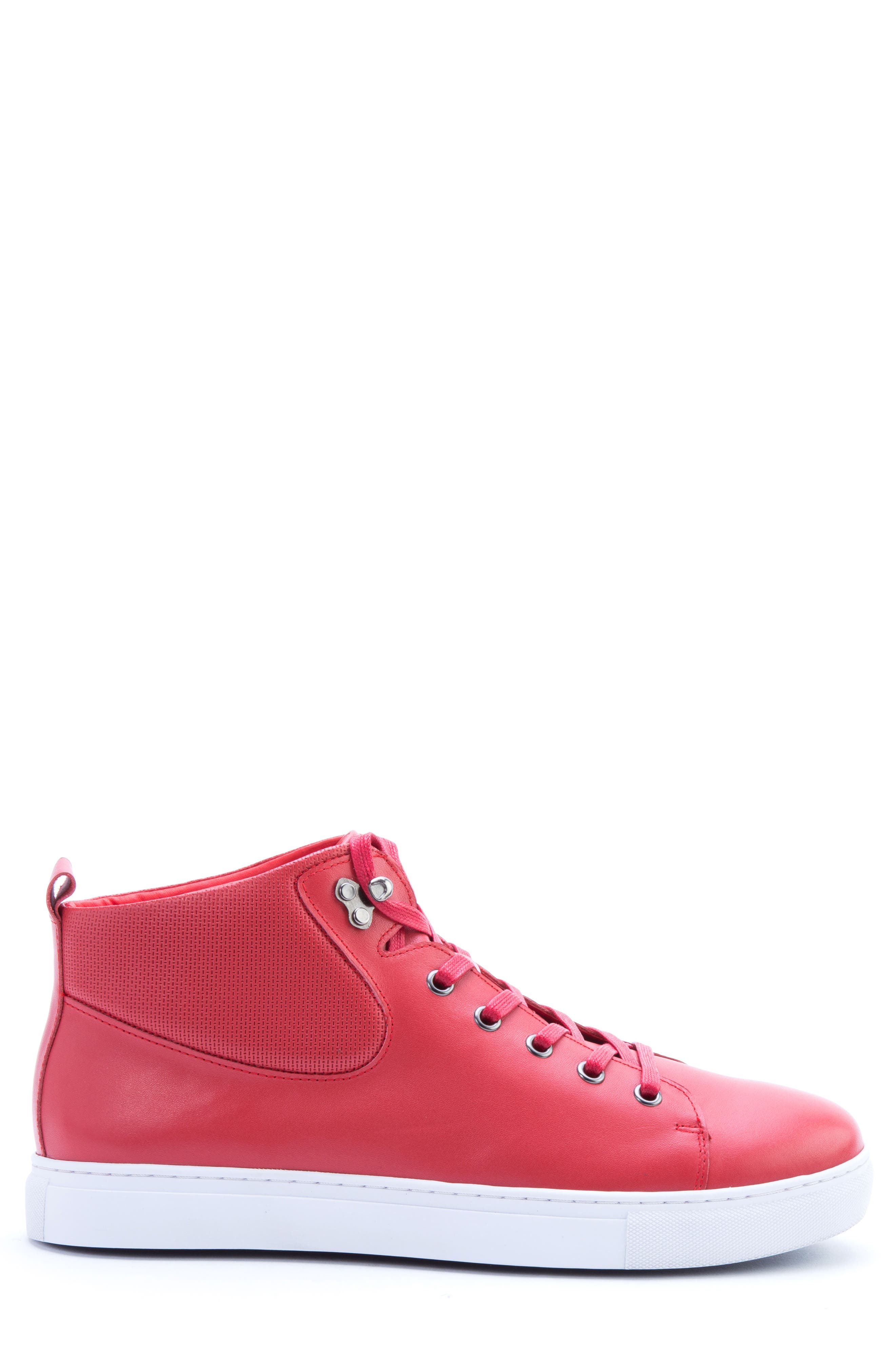 Badgley Mischka Sanders Sneaker, Alternate, color, RED LEATHER