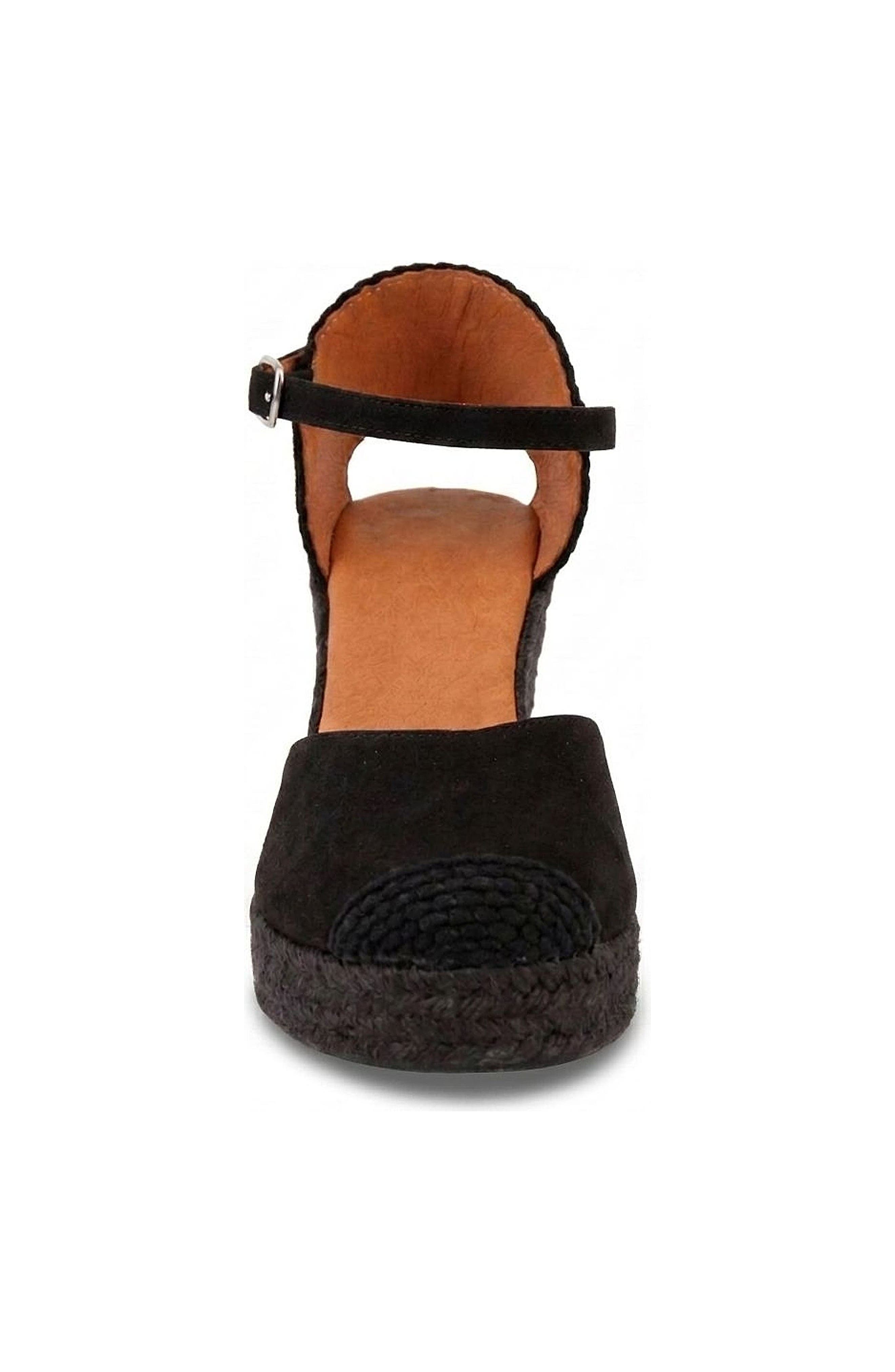 Jimena High Strap Espadrille Sandal, Alternate, color, Black