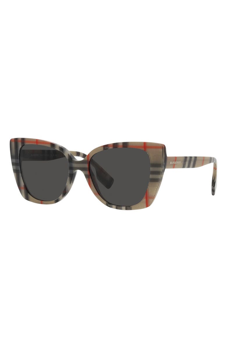 Burberry Meryl 54mm Cat Eye Sunglasses, Alternate, color, 