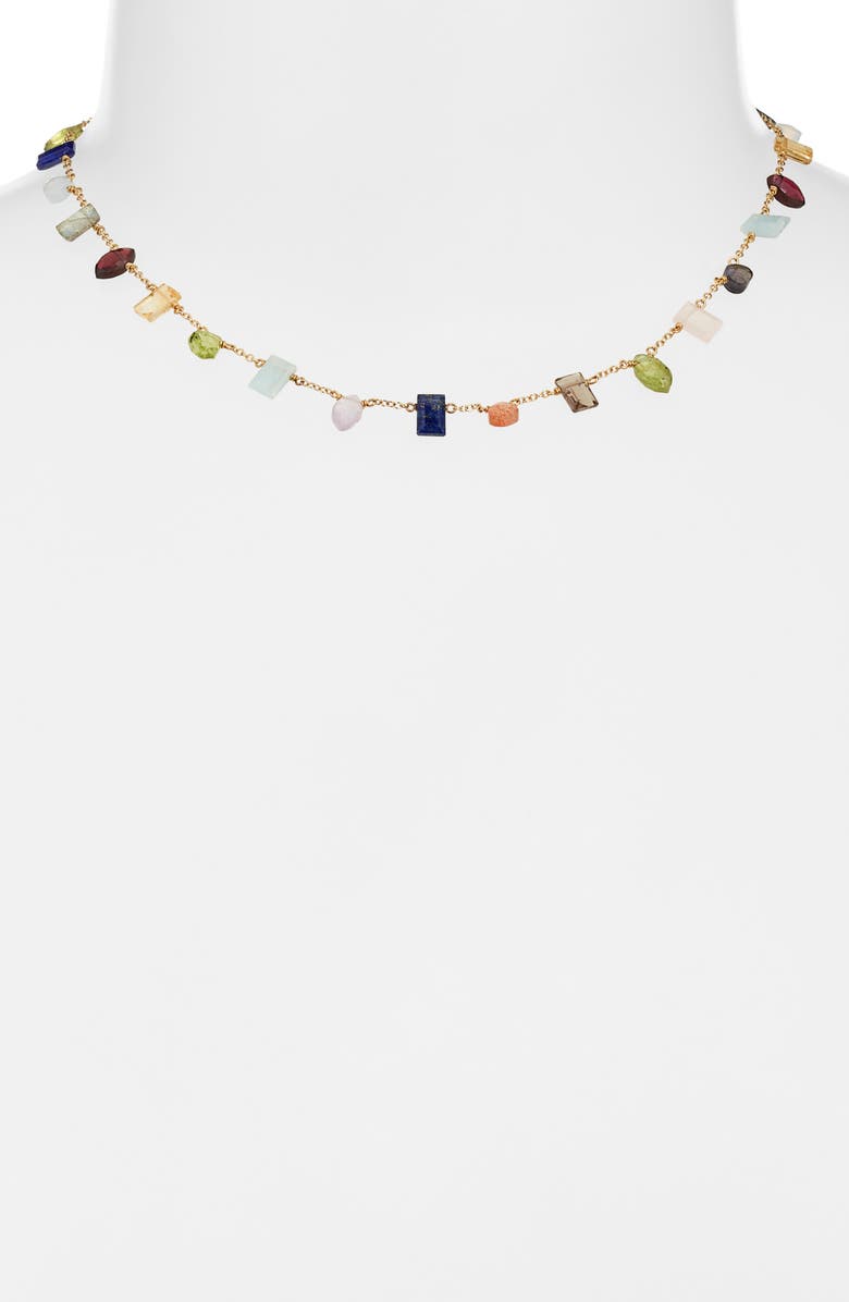 Chan Luu Diana Multistone Necklace, Alternate, color, Gold Multi