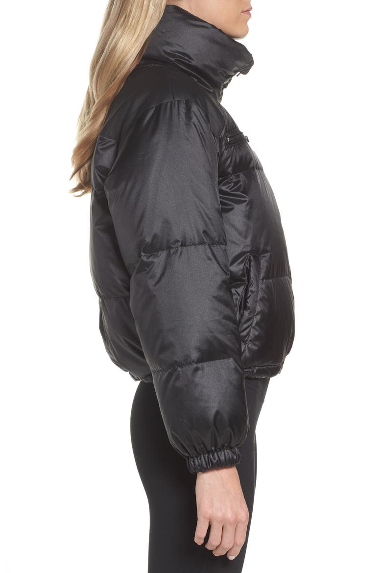 Reversible Puffer Jacket, Alternate, color, BLACK/ CHARCOAL HEATHER