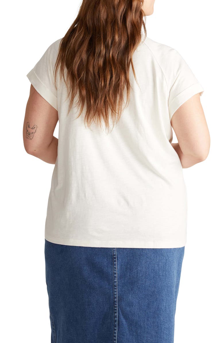 Universal Standard Light As Air Short Sleeve T-Shirt, Alternate, color, Vapor