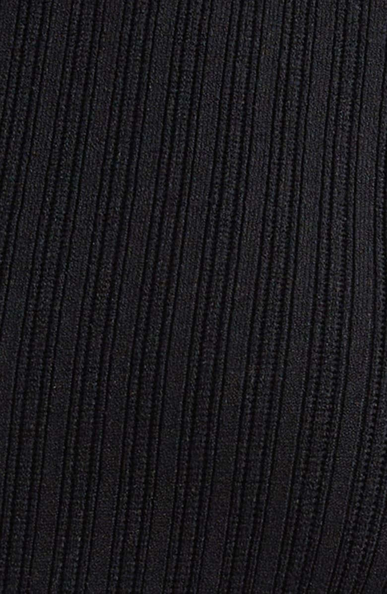 Veronica Beard Elthea Elbow Sleeve Rib Knit Dress, Alternate, color,