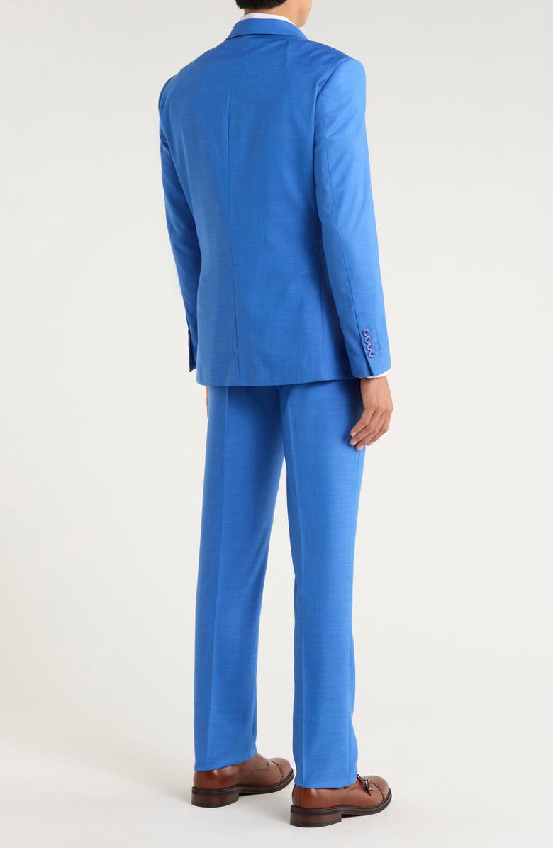 ZEGARIE Blue Pastel Mélange 3-Piece Suit, Alternate, color, Blue