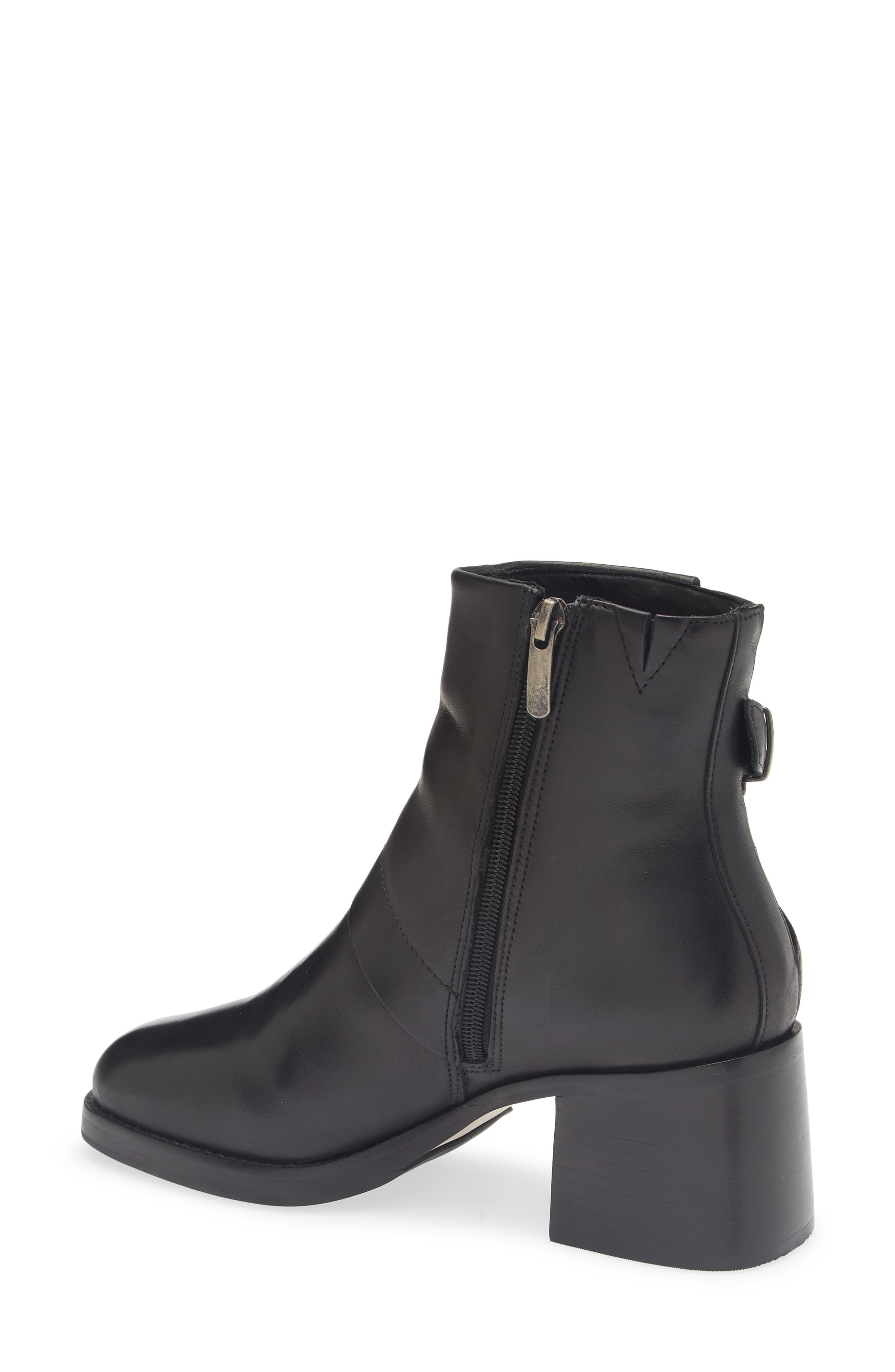 Chocolat Blu Inka Bootie, Alternate, color, Black Leather