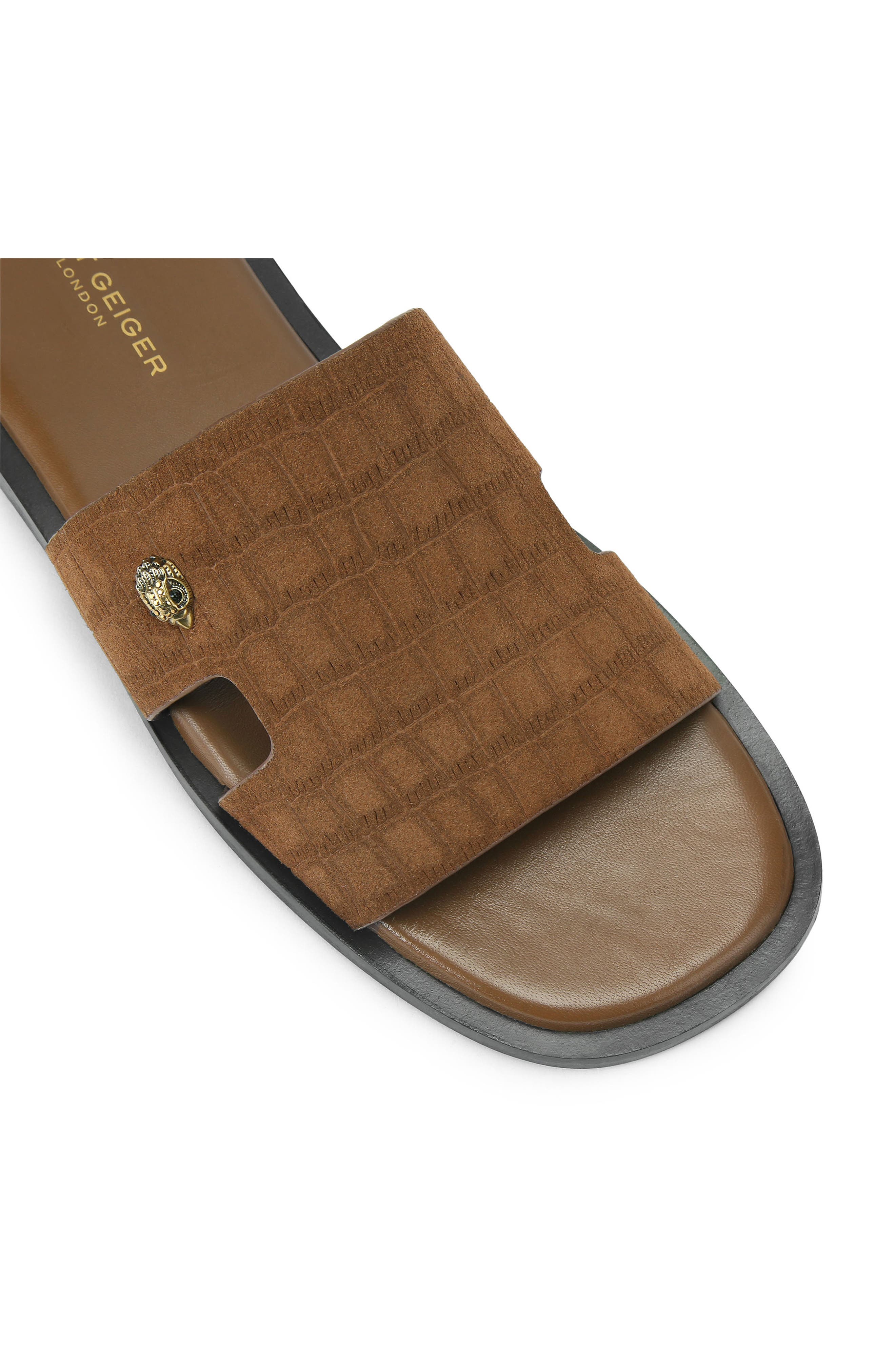 Bond Cutout Slide Sandal, Alternate, color, LIGHT/ PASTEL BROWN