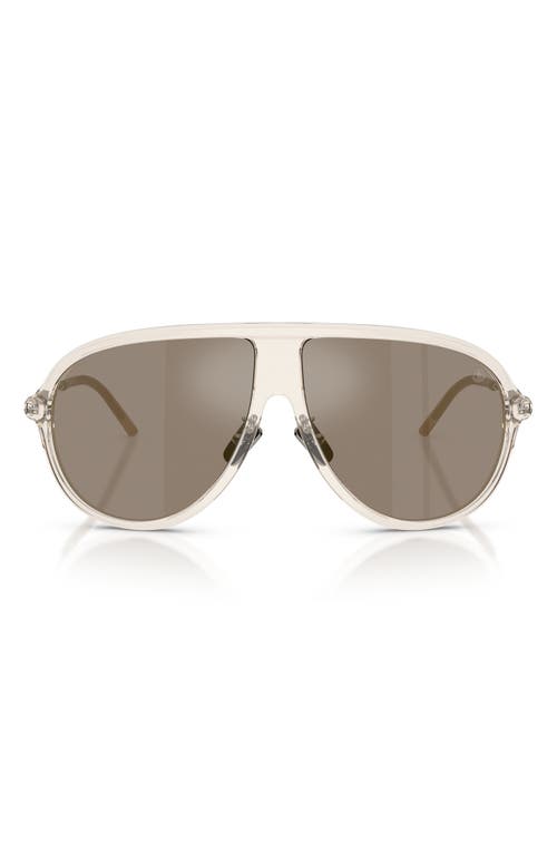 Moncler 61mm Pilot Sunglasses In Brown