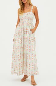 Beach Riot Cari Fruit Print Cotton Cover-Up Sundress