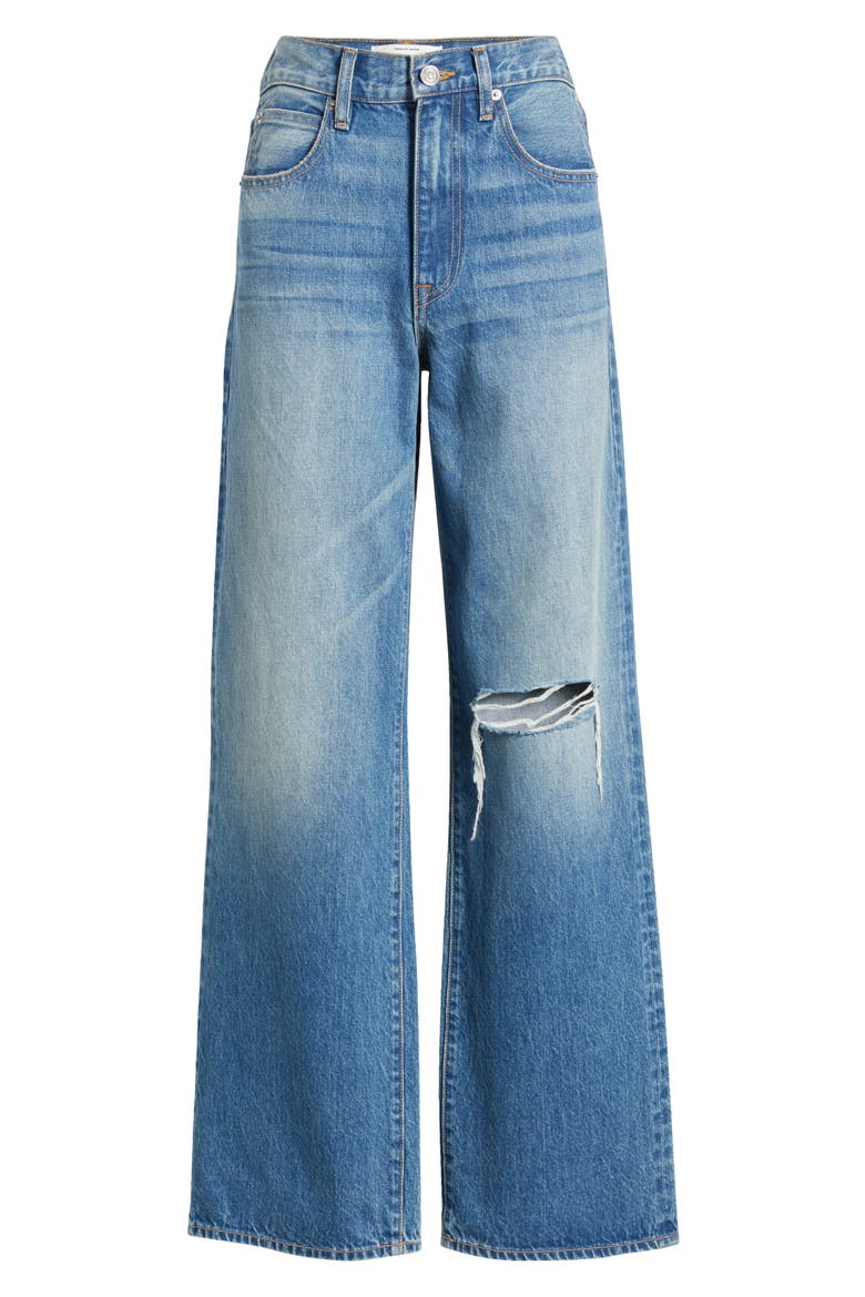 Grace High Waist Wide Leg Jeans, Alternate, color, HEAVY HITTER
