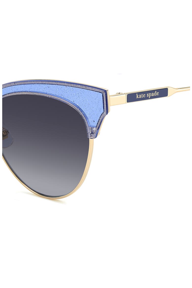 54mm cat eye sunglasses, Alternate, color, BLUE