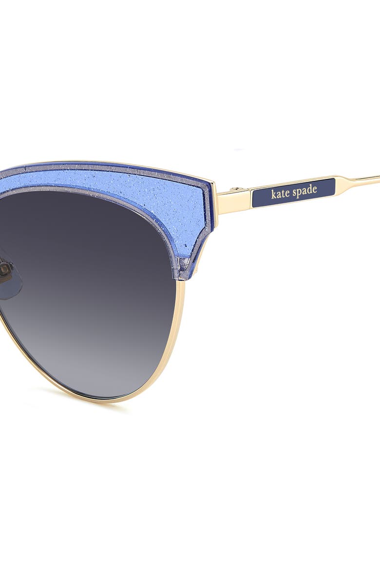 Kate Spade 54mm cat eye sunglasses, Alternate, color, Blue