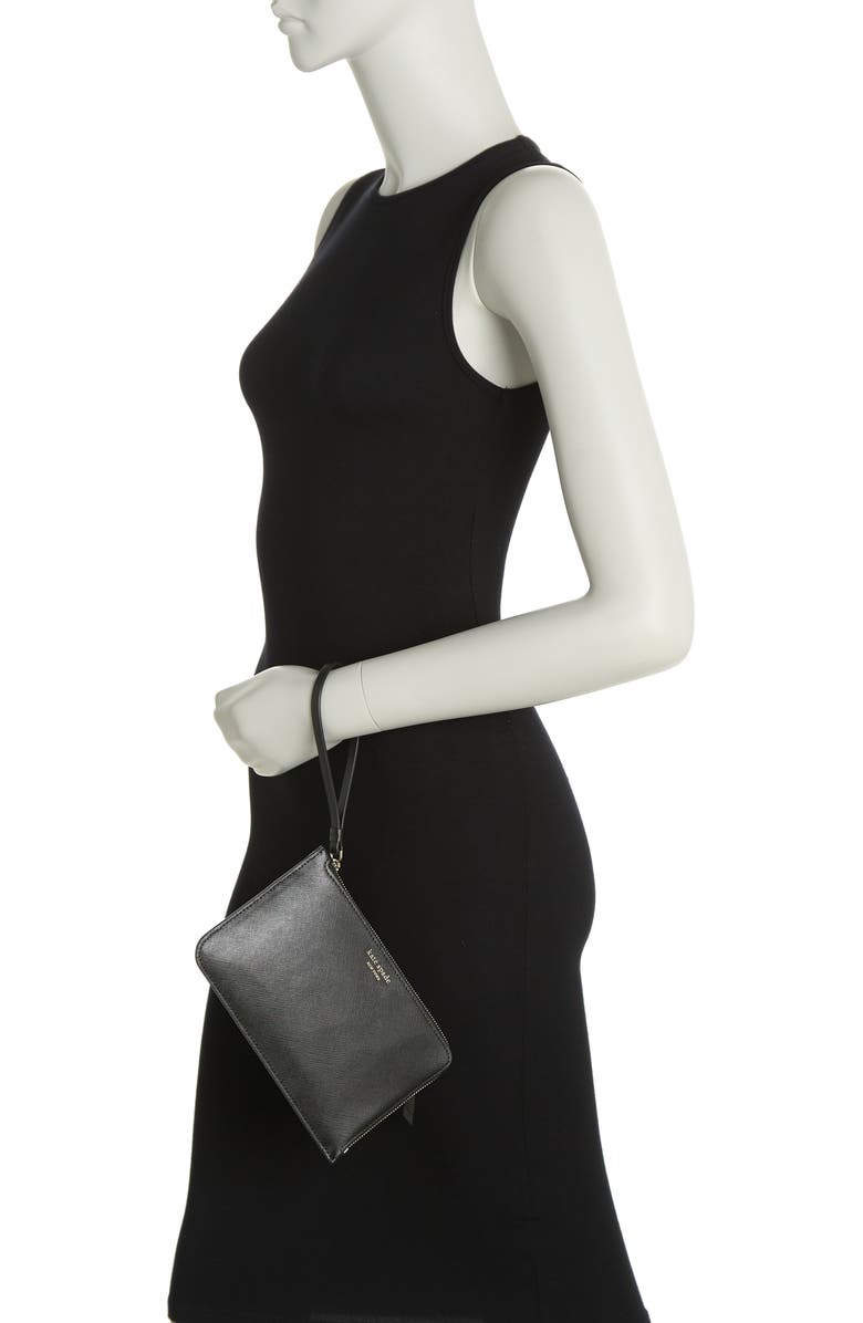 Kate Spade New York cameron medium wristlet, Alternate, color, Black