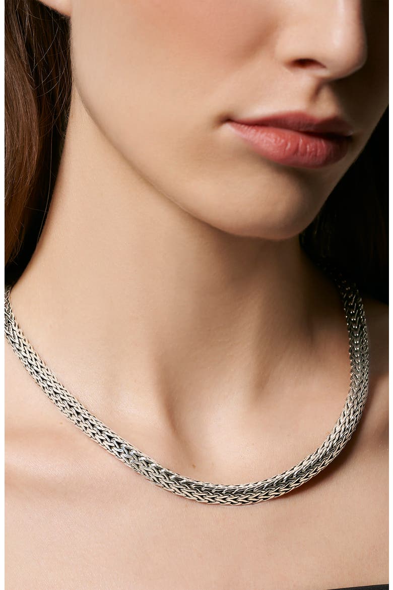 Tiga Chain 8mm Necklace, Alternate, color, SILVER