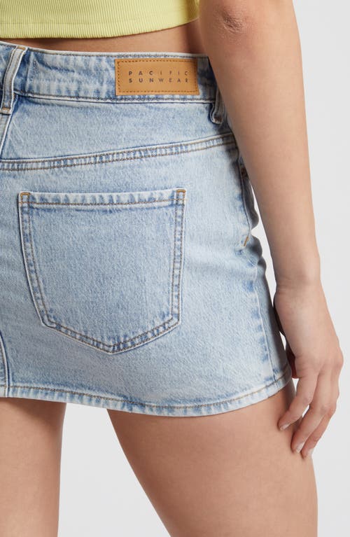 Pacsun Ella Denim Miniskirt In Blue