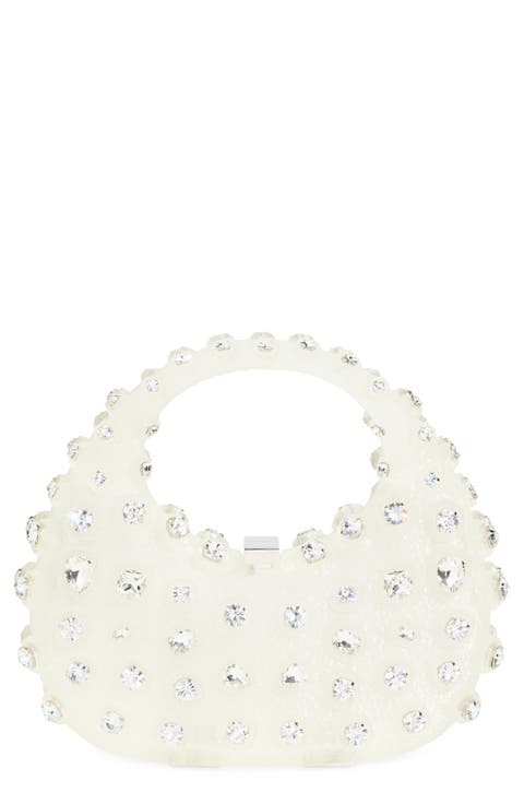 Iced Meleni Crystal Embellished Handbag