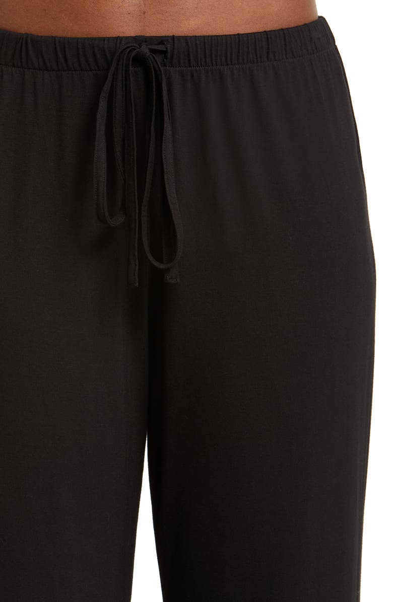 Natori Feathers Elements Pajamas, Alternate, color, Black