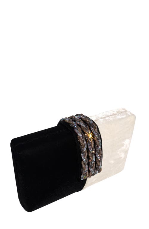 Simitri Color Block Braided Clutch In Multi