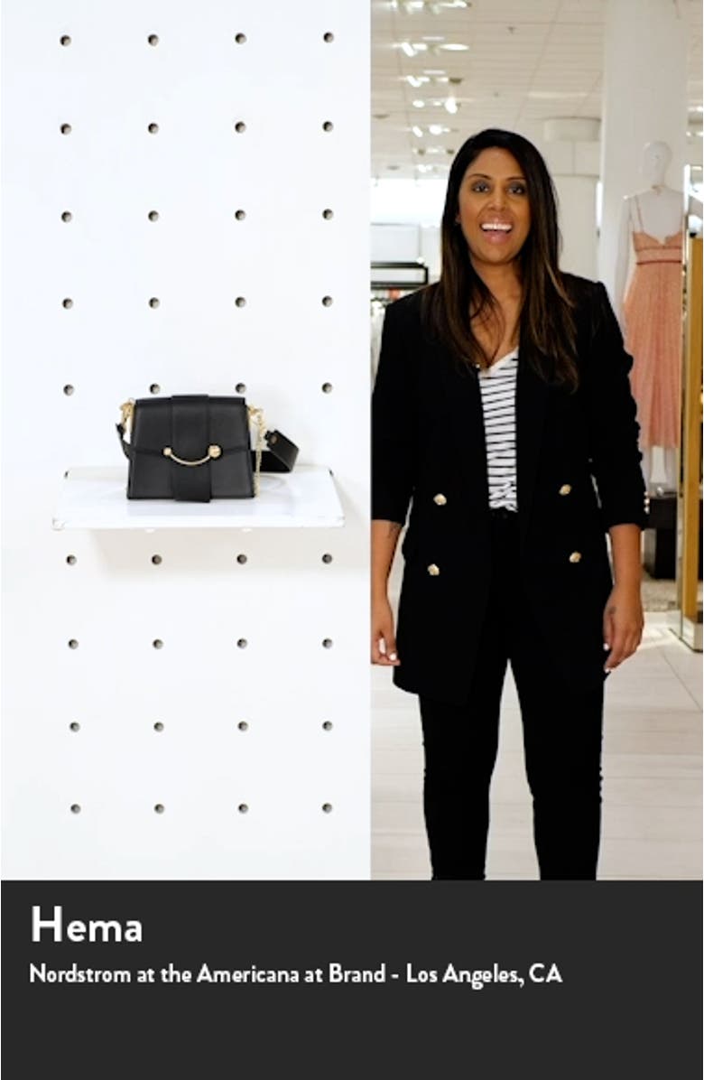 Box Crescent Leather Shoulder Bag, sales video thumbnail