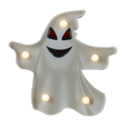 Northlight Led Lighted Ghost Halloween Marquee Sign -7" White In White