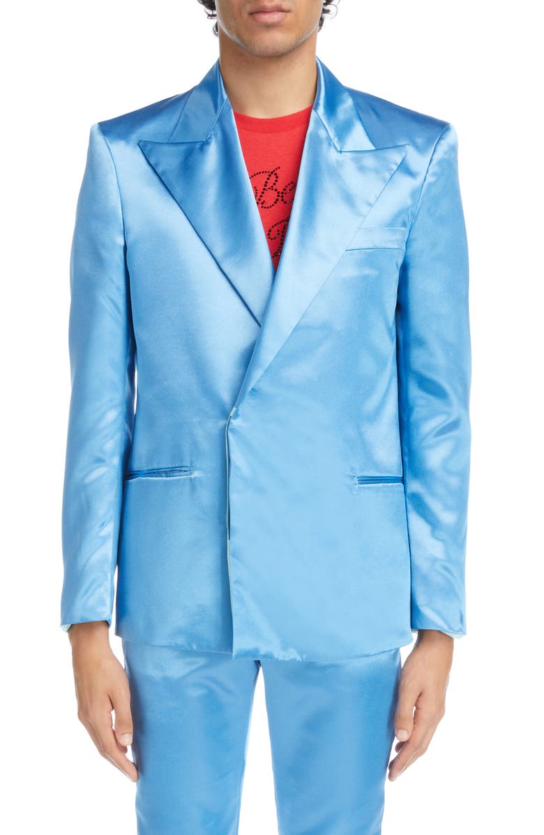 Acne Studios Satin Suit Jacket, Main, color, 