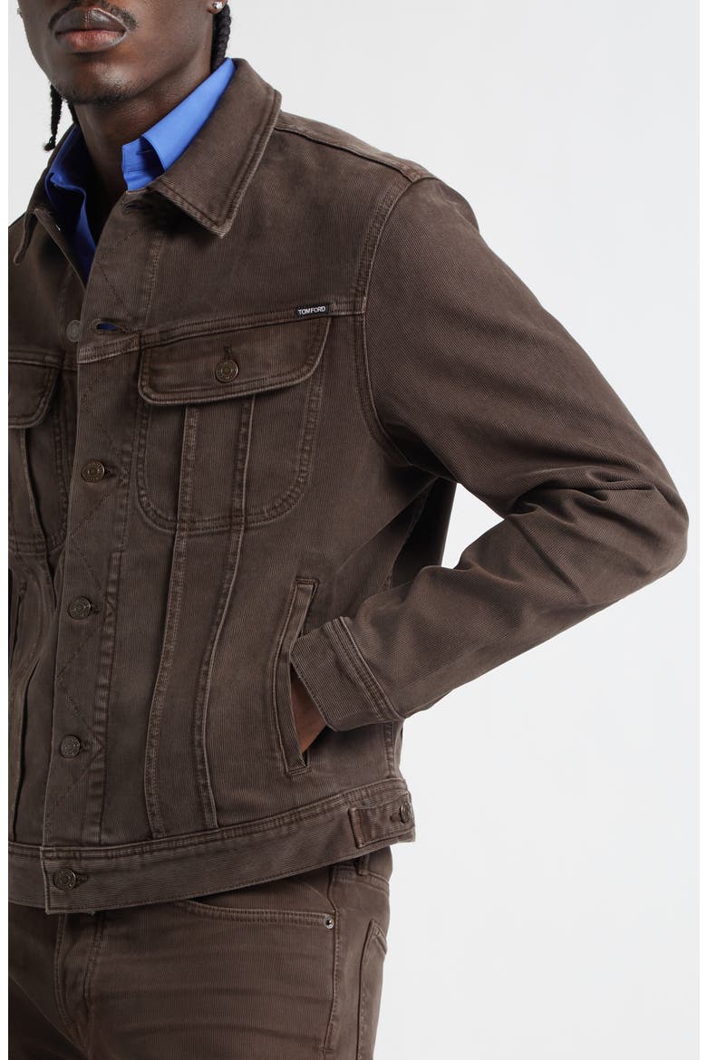 Icon Western Corduroy Jacket, Alternate, color, DARK CHOCOLATE