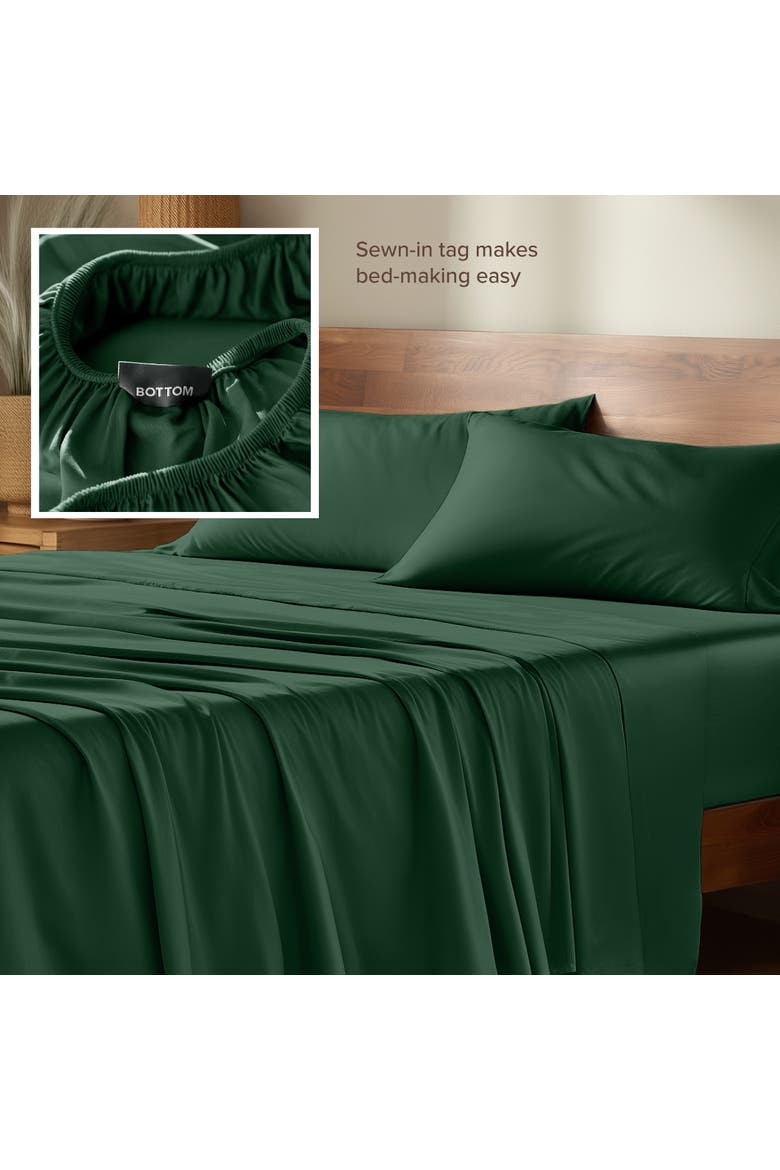 Cooling Rayon Sheet Set, Alternate, color, Forest Green