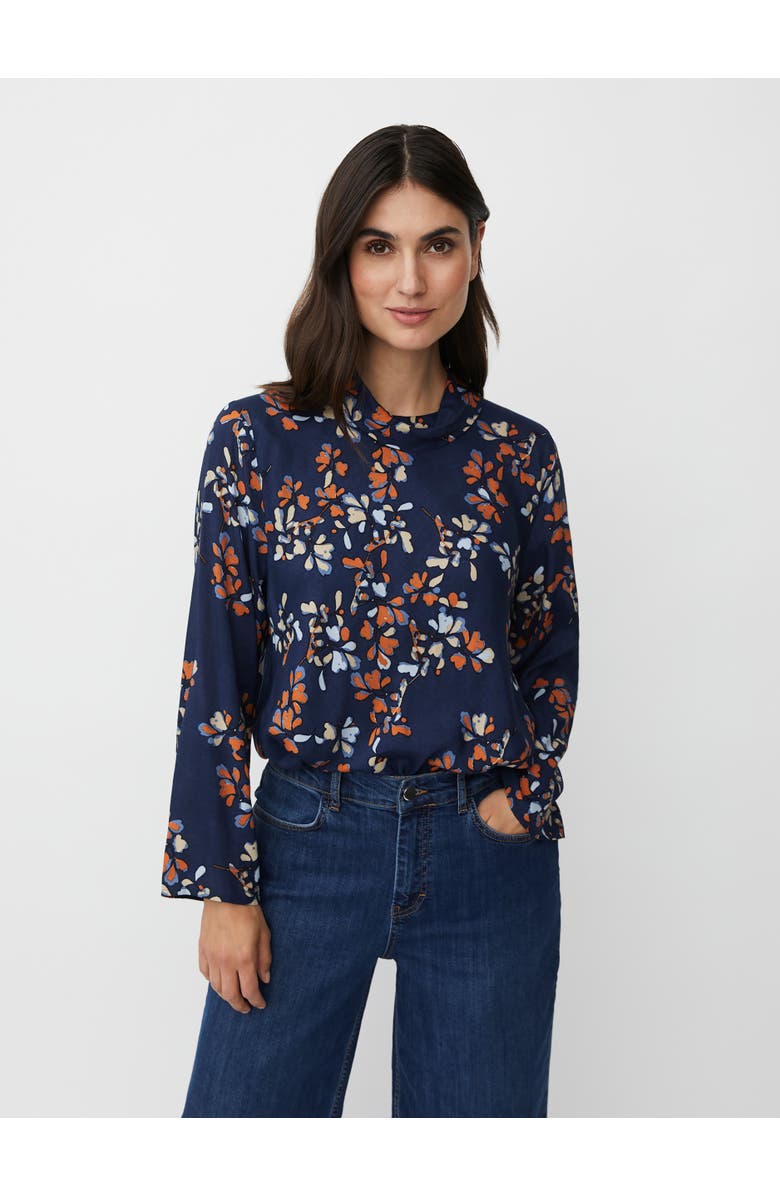 Masai Copenhagen MaDalmora High Neck Long Sleeve Top, Main, color, Autumnal