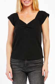 VELVET HEART Beatrix Sweetheart Neck Knit Top