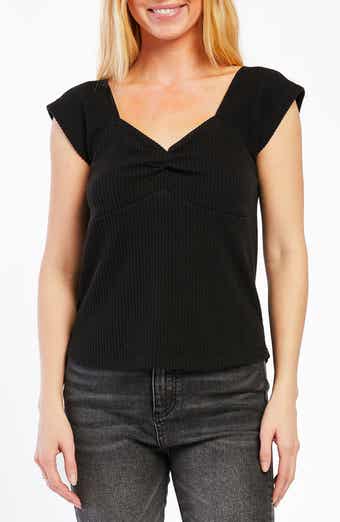VELVET HEART Beatrix Sweetheart Neck Knit Top