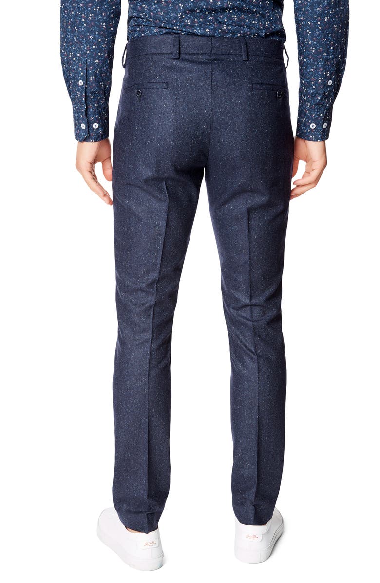 Good Man Brand Soho Flat Front Stretch Wool Blend Dress Pants, Alternate, color,