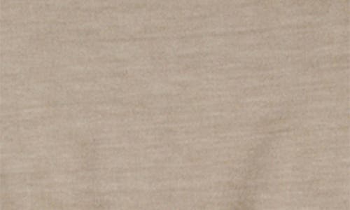 Shop Miki Miette Carlo Slub Short Sleeve Pullover & Shorts Set In Mushroom