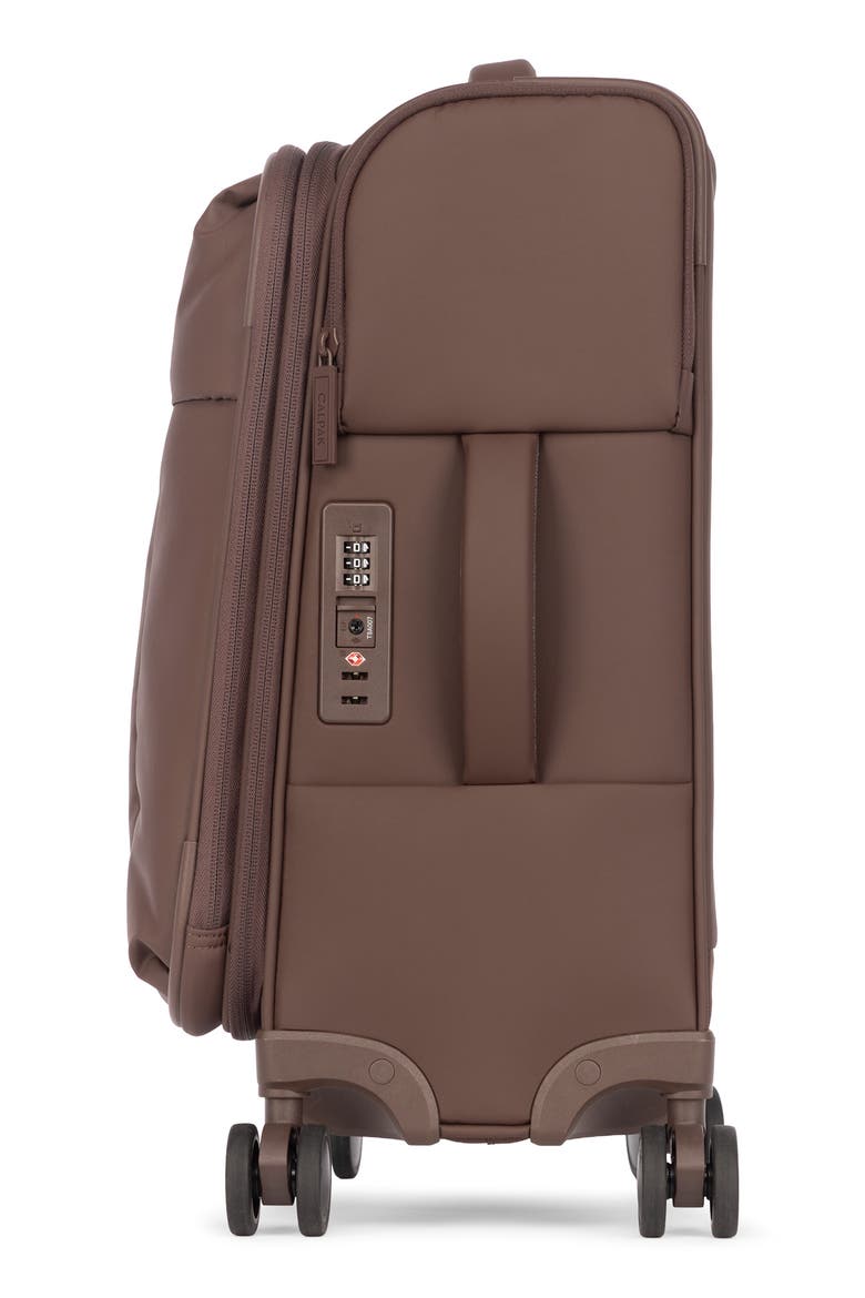 21-Inch Soft Side Spinner Carry-On Suitcase, Alternate, color, WALNUT