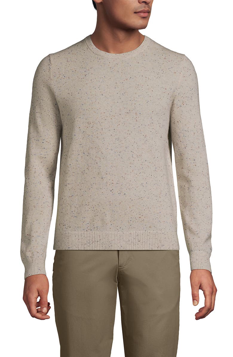 Lands' End Fine Gauge Cashmere Sweater, Alternate, color, Solstice Donegal