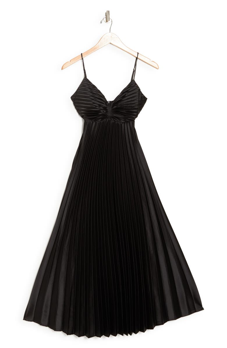 Lush Empire Waist Pleated Midi Dress | Nordstromrack