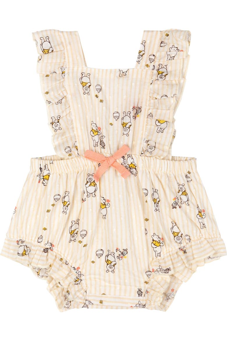 Winnie the Pooh Sleeveless Bubble Romper, Main, color, Ivory Pooh Piglet