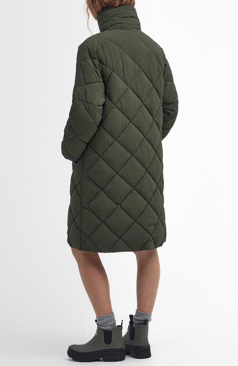 Barbour Bearnie Faux Shearling Lined Collar Puffer Jacket, Alternate, color, 